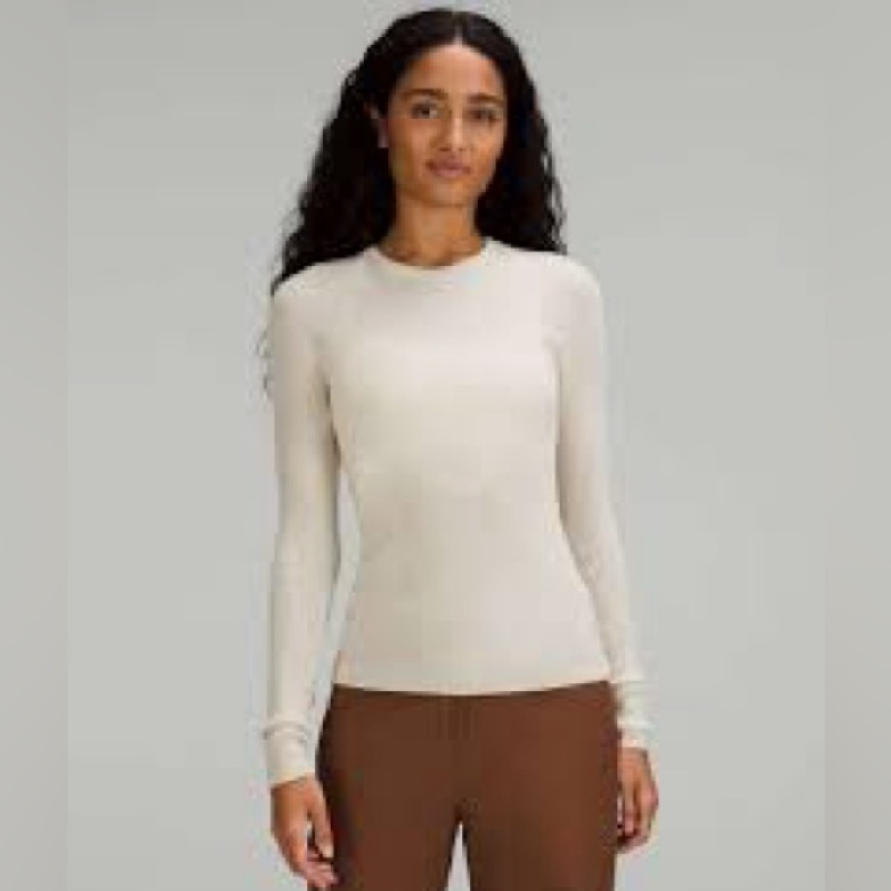 Lululemon athletica Cream Crew Neck Sweater NWOT